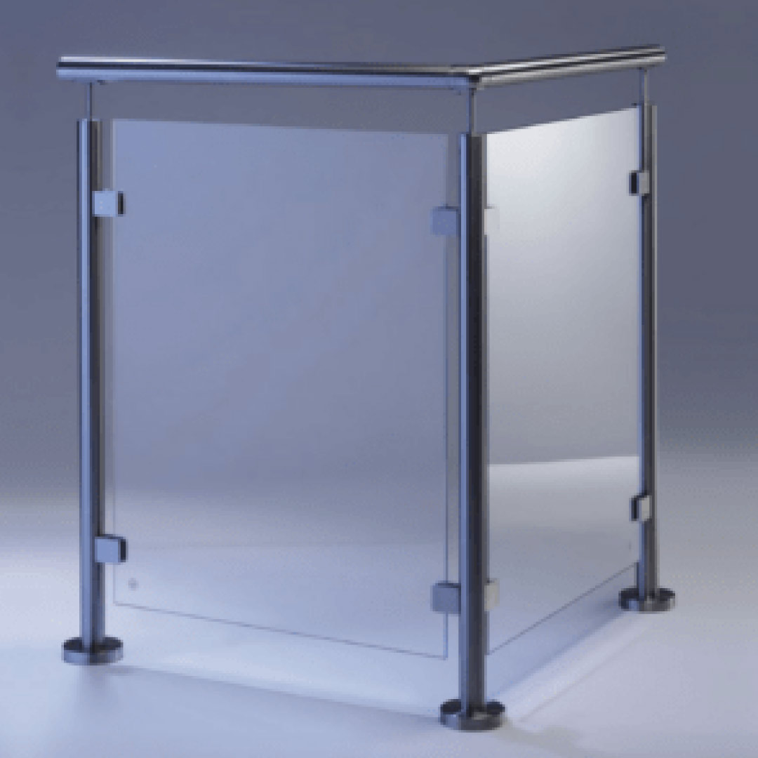 Standard glass railing